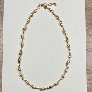 Vintage Swarovski Gold Teardrop Link Necklace